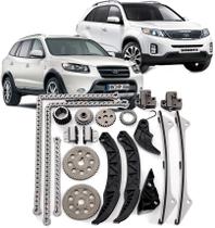 Kit Corrente Comando Sorento Santa Fé Vera Cruz Azera 3.3 3.5 e 3.8 V6 24v Kit Corrente Comando Sorento Santa Fé Vera Cruz Azera 3.3 3.5 e 3.8 V6 24v