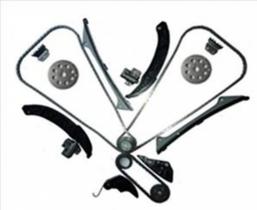 Kit corrente completo azera 3.3 v6 24v 07/12 / santa fe 3.3 v6 24v 07/10 / vera cruz 3.8 24v 07/12 ( 3 correntes / 8 guias / 2 tensores / 5 engrenagens)ãâ