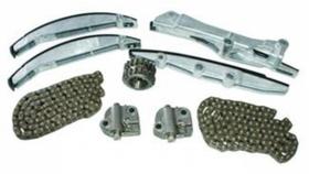 Kit corrente completo taurus 3.0 24v 96/... / mondeo 2.5 v6 99/...(2 correntes,2 tensores,1 engrenagem,4 guias) motor 155