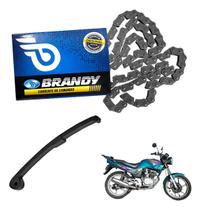 Kit Corrente De Comando + Tensor Brandy Para Moto Cbx 200 / Nx 200 / Xr 200