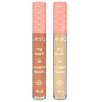 Kit Corretivo Claro 0 + Salmão 4ml Anita Kit Corretivo Claro 0 + Salmão 4ml Anita