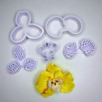 Kit Cortador Carimbo Da Orquídea Phalaenopsis 5,5cm