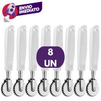 Kit Cortador Carretilha Corta E Fecha Inox Para Massas Pastel Fogaça Pizza Utensilio Cozinha Kit Cortador Carretilha Corta E Fecha Inox Para Massas Pastel Fogaça Pizza Utensilio Cozinha