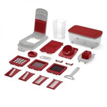 Kit Cortador de alimentos 21 Pcs - descascador, Ralador, Corte Quadrado e Espiral - UD005