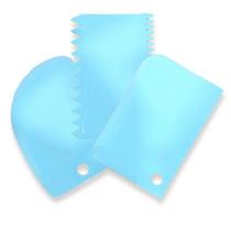 Kit Cortador De Bolo Azul 3 Peças Wincy - Cla08187