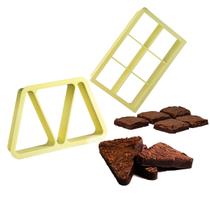 Kit Cortador de Brownie Bolo Ana Brownie Fatia Quadrado 6x6 BlueStar