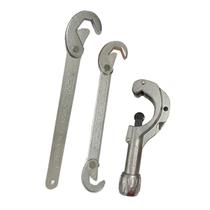 Kit Cortador De Tubo Canos e Chave Universal Inglesa Grifo Ajustável Cobre Alumínio