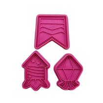 Kit Cortador e Carimbo Festa Junina 1 - 1 Kit 6 Unidades - Ref:1004 - RR Cortadores - Rizzo Kit Cortador e Carimbo Festa Junina 1 - 1 Kit 6 Unidades - Ref:1004 - RR Cortadores - Rizzo