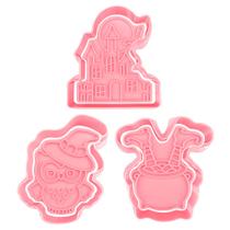 Kit Cortador e Carimbo Halloween 2 3D - Ref. 1026 - 3 unidades - RR Cortadores - Rizzo