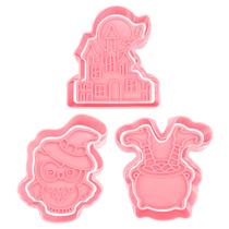 Kit Cortador e Carimbo Halloween 2 3D - Ref. 1026 - 3 unidades - RR Cortadores - Rizzo