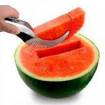 Kit Cortador E Fatiador Melancia Profissional Aço Inox 2 unidades