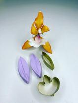Kit Cortador E Frisador Molde silicone Orquídea Bailarina Kit Cortador E Frisador Molde silicone Orquídea Bailarina