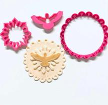 Kit Cortador Espírito Santo Grande - D250334 - 12cm - Biodegradável