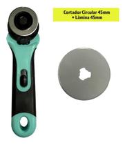 Kit Cortador Estilete Para Tecidos Papel Eva 45mm + 1 Lamina - Artmak