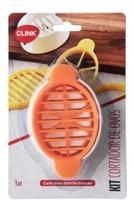 Kit Cortador Fatiador De Ovos Cozidos para saladas clink