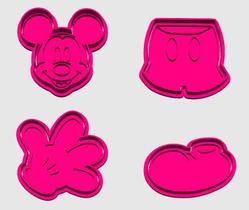 KIT Cortador marcado TURMA MICKEY MOUSE MINNIE DONALDO PATETA Biscoito Cookie Pasta Festa Decoração massa confeitaria