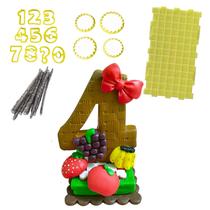 Kit Cortador Numero Marcador Para Vela de Biscuit Pavio Mágico BlueStar