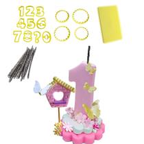 Kit Cortador Numero Marcador Para Vela de Biscuit Pavio Mágico BlueStar