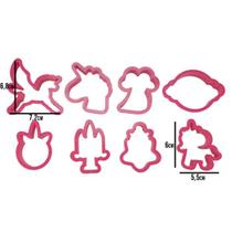 Kit cortador unicórnio p/ doces 8 pçs - prime chef