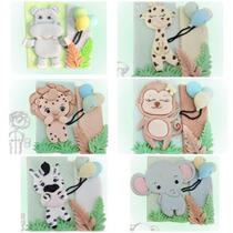 Kit Cortadores Animais do Safari Baby 7cm 6 Un