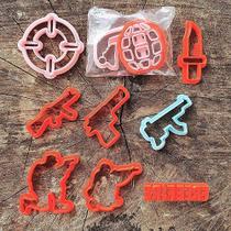 Kit Cortadores Free Fire Soldados 5cm