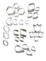 Kit Cortadores Mini com 4 peças com 7 modelos diferente em aço inox