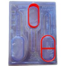 Kit Cortadores Popsicle Picolé pra Decorar e Rechear