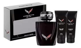 Kit Corvette Night Drive - Colônia Masculina, Shampoo 3 Em 1 E Gel Pós Barba 100ml