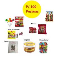 Kit Cosme E Damião Doces Festa Para 100 Pessoas + Saquinhos Kit Cosme E Damião Doces Festa Para 100 Pessoas + Saquinhos