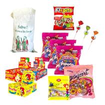 Kit Cosme e Damião TOP com 100 Saquinhos Doces Crianças Kit Cosme e Damião TOP com 100 Saquinhos Doces Crianças