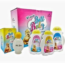 Kit Cosmético Infantil Bell Baby - 4 Itens- Shampoo- Condicionador- Hidratante- Água Perfumada