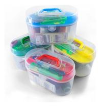 Kit Costura 34 Peças Maleta Agulha Linha Tesoura Botões Kit Costura 34 Peças Maleta Agulha Linha Tesoura Botões