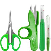 Kit Costura Abridor Casa Tesouras Arremate Pic Tecelão Green
