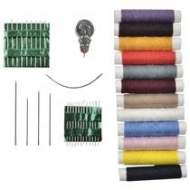 Kit Costura Agulhas e Linhas - Jogo de Agulhas e Linhas 39 peças - Agulhas e Linhas Kit Costura - PANAMI