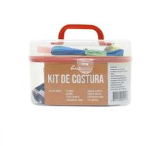 Kit Costura Agulheiro 38 Peças Com Maletinha Linha Agulha