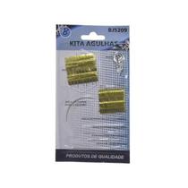 Kit Costura Cartela Com 26 Agulhas + Passador De Linha Kit Costura Cartela Com 26 Agulhas + Passador De Linha