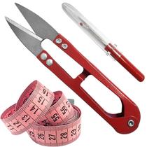 Kit Costura Fita Métrica Abridor Casa Tesoura Arremate Pic