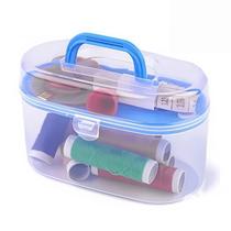 Kit Costura Maleta C/ Agulhas/linhas/fita Metrica 34 Peças