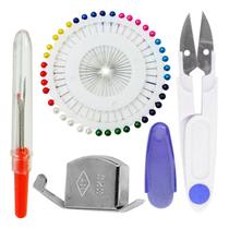 Kit Costura Tesoura Arremate Abridor Casa Alfinete Guia Imã - Evolvere Kit Costura Tesoura Arremate Abridor Casa Alfinete Guia Imã - Evolvere