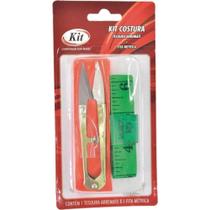 Kit costura tesoura arremate+fita metrica kit cartela