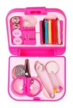 Kit costura viagem rosa Kit costura viagem rosa