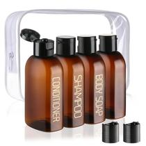 Kit Cosywell com 4 Garrafas de Viagem (100ml) + Bolsa para Higiene Pessoal