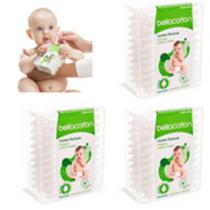 kit cotonete de ponta especial bela cotton baby com 03 unidades