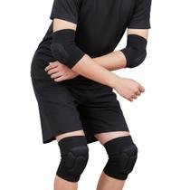 Kit Cotoveleira e Joelheira Antiimpacto Vôlei Futsal Handball o Par Unissex Ajustável