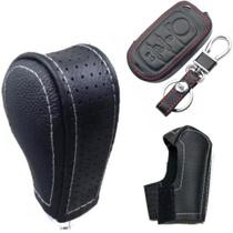 Kit Couro Capa Manopla Câmbio Automático e Capa Chave 4 e 5 Botões Jeep Compass Renegade Cherokee Kit Couro Capa Manopla Câmbio Automático e Capa Chave 4 e 5 Botões Jeep Compass Renegade Cherokee