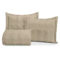 Kit Coxa Eva Casal 3 Peças Matelada Bordada Cama Box