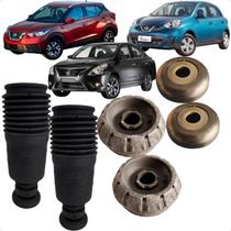 Kit Coxim Batente Amortecedor Dianteiro Versa March Kicks Sampel