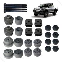 Kit Coxim Cabine Carroceria Lift 7cm + Parafusos L200 Sport