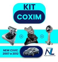 Kit Coxim Calço Direito Motor Honda New Civic 2007 A 2011