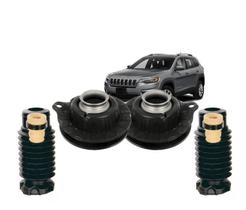 Kit Coxim Coifa haste Amortecedor Dianteiro Jeep Cherokee 3.2 2014 até 2020 Kit Coxim Coifa haste Amortecedor Dianteiro Jeep Cherokee 3.2 2014 até 2020
